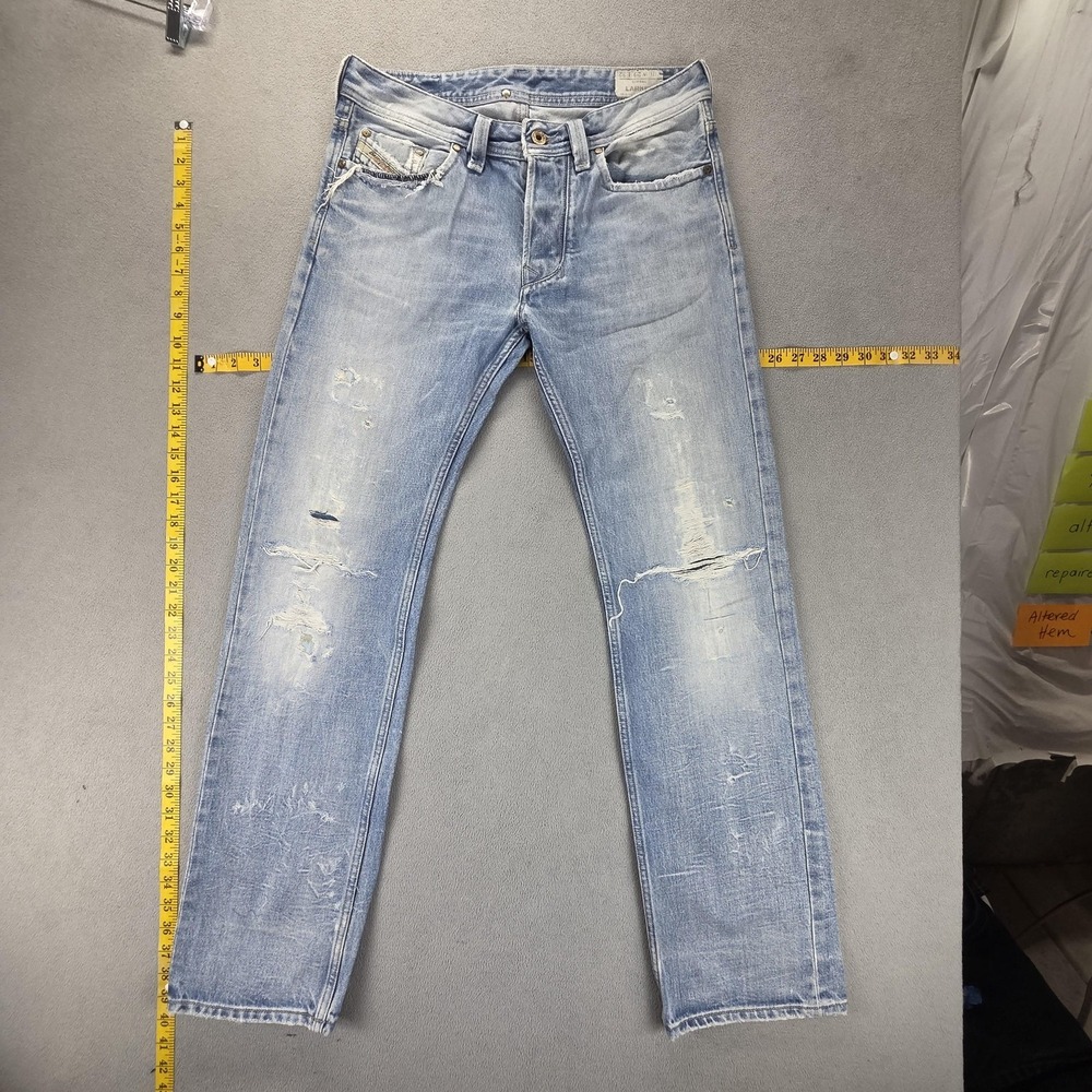 Diesel Jeans Mens 29x32 Larkee Regular Straight Thrashed Made in Italy 0071J